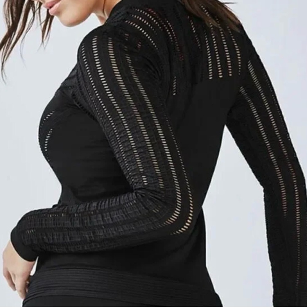 Fabletics Lila Black Seamless Jacket - Picture 2 of 7